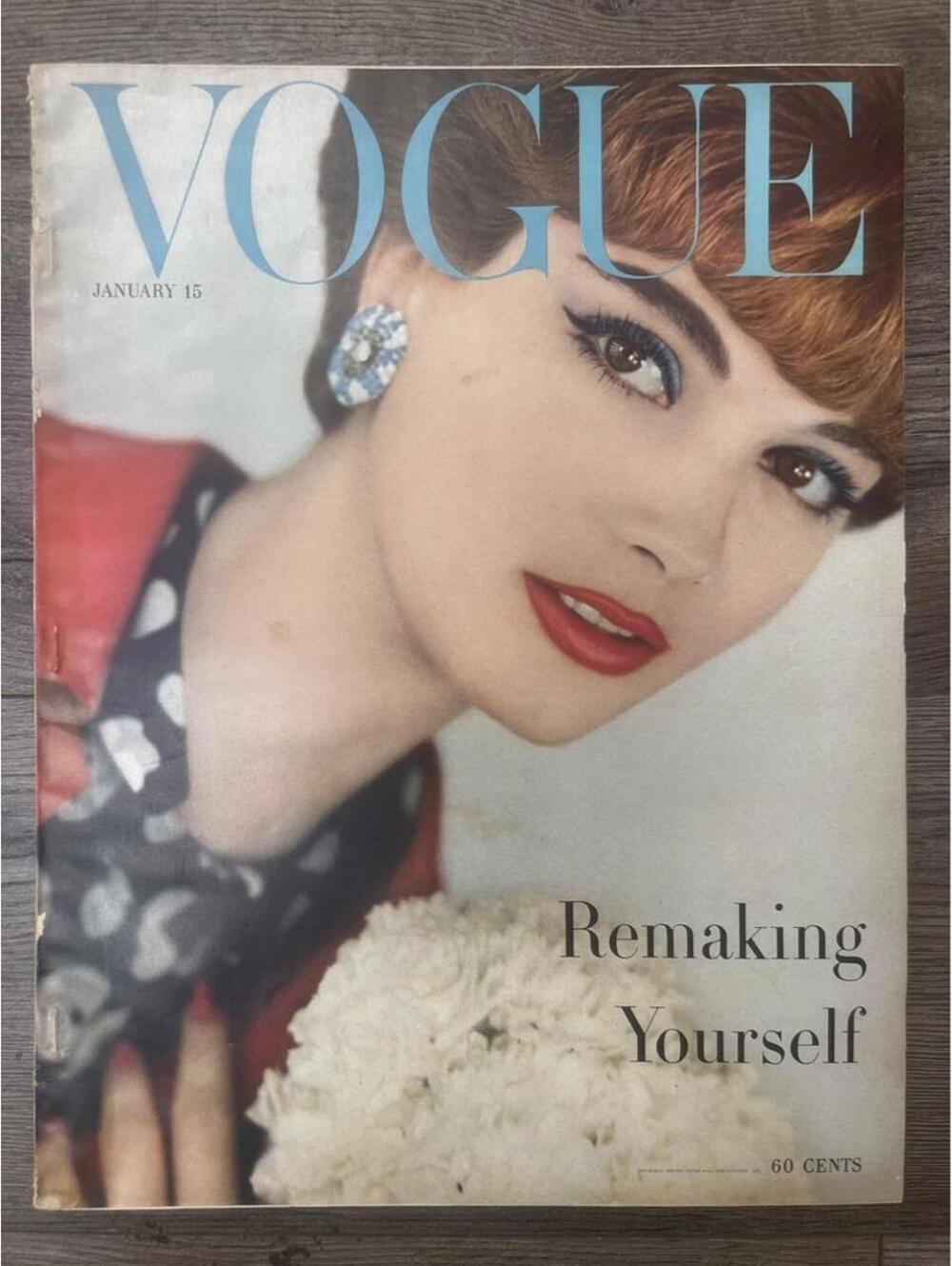 original January 15, 1958 issue of American Vogue magazine.